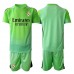 Real Madrid Keeper Bortedraktsett Barn 2025-26 Korte ermer (+ Korte bukser)